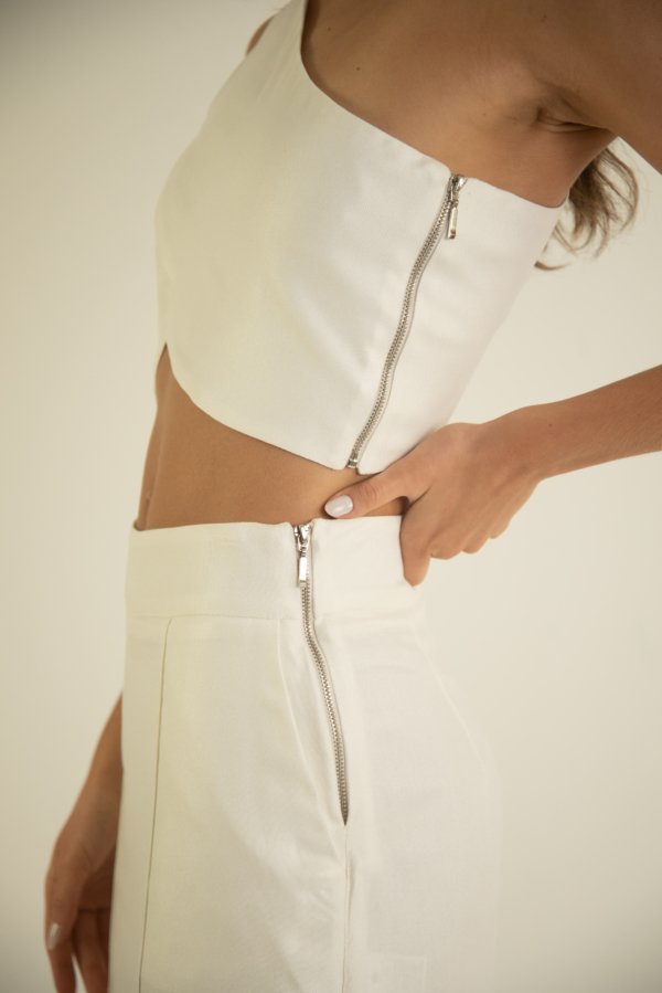 Cropped Peônia - Off White - Image 2